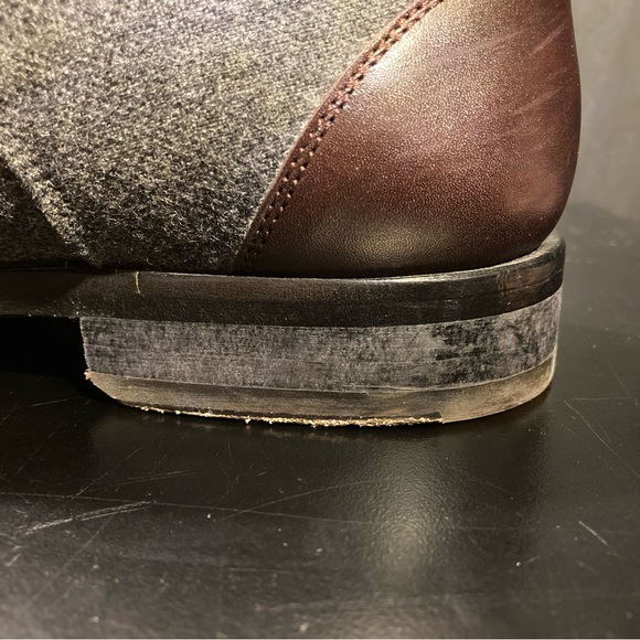 TAFT Jack Cap-Toe Derby in Oxblood and Gray Wool | Size 9US/42EU main image 5